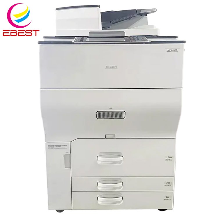 EBEST Used Copier for Ricoh Aficio MPC6502 Second-hand Photocopier MP C6502 Printer Machine