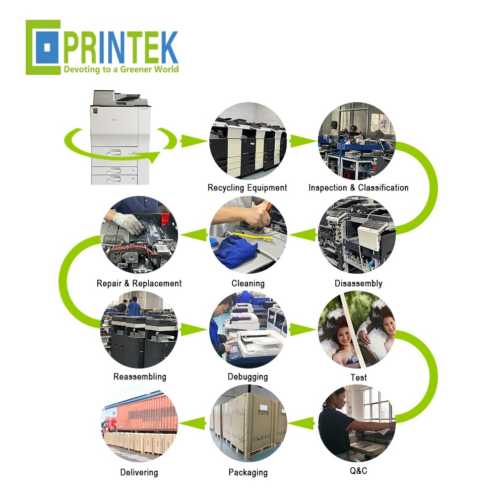 High Refurbishability Inkjet Digital Remanufactured Used Copier Manufacturer For Ricoh MP 6002