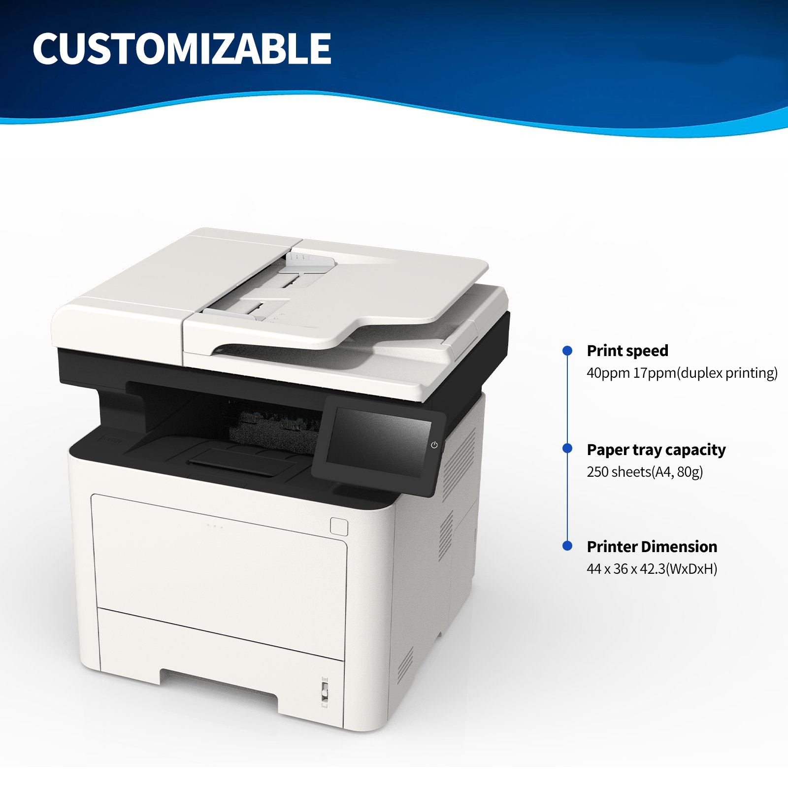 GBM-B401SDN Brand Laser Printer Multifunctional A4 Black And White Scan Copier Machines Office Print 32ppm Offical Premium