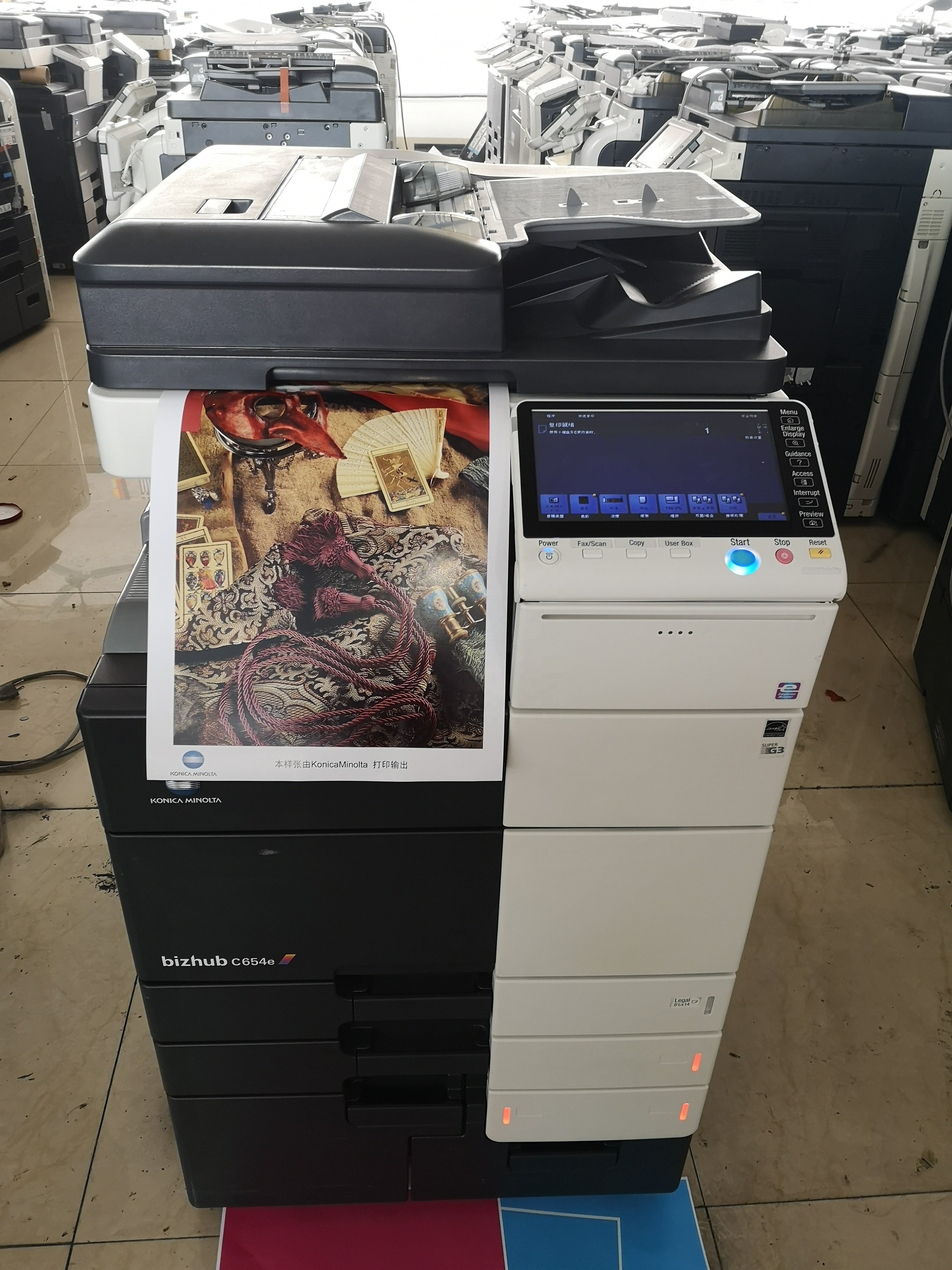 High Speed Color Laser Printer Refurbished Color Photocopy Machine Multifunction Printer Copier For Konica Minolta bizhub C654e