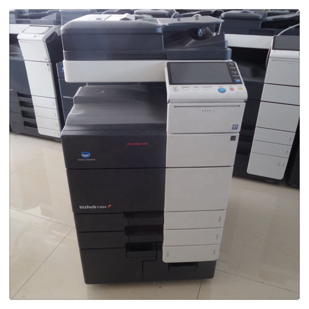 High Speed Color Laser Printer Refurbished Color Photocopy Machine Multifunction Printer Copier For Konica Minolta bizhub C654e