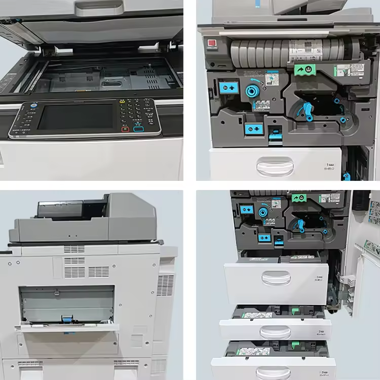 B&W A3 Laser Photocopy for Ricoh Aficio MP6002 7502 9002 High Speed Fotocopiadora Refurbished Multifunctional Printer Copier
