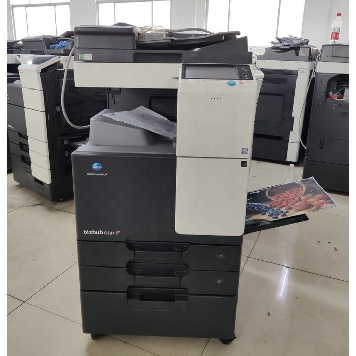 Used Copiers Refurbished A3 Photocopy Machine For Konica Minolta Bizhub C227 C287 C367 Printer Machine