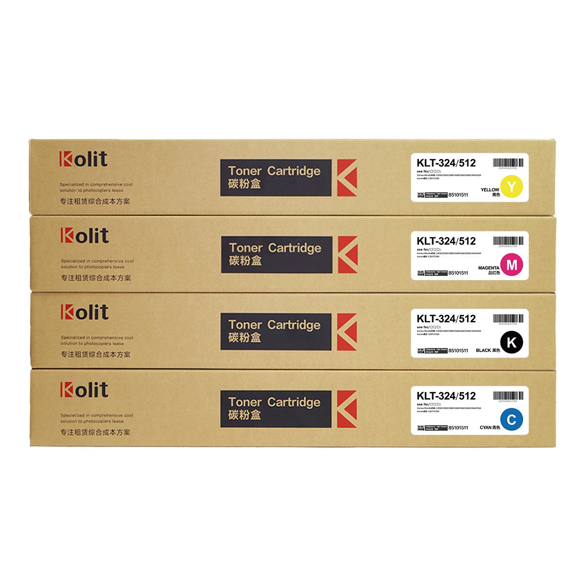 Kolit Supplier Original Refilled Toner Cartridge For Konica MInolta C258 C308 C368 C458 Copier Machine