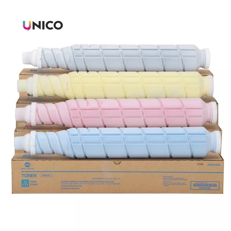 UNICO compatible Japan quality new product copier toner cartridge tn627 for konica minolta Bizhub C12000/14000 color toner