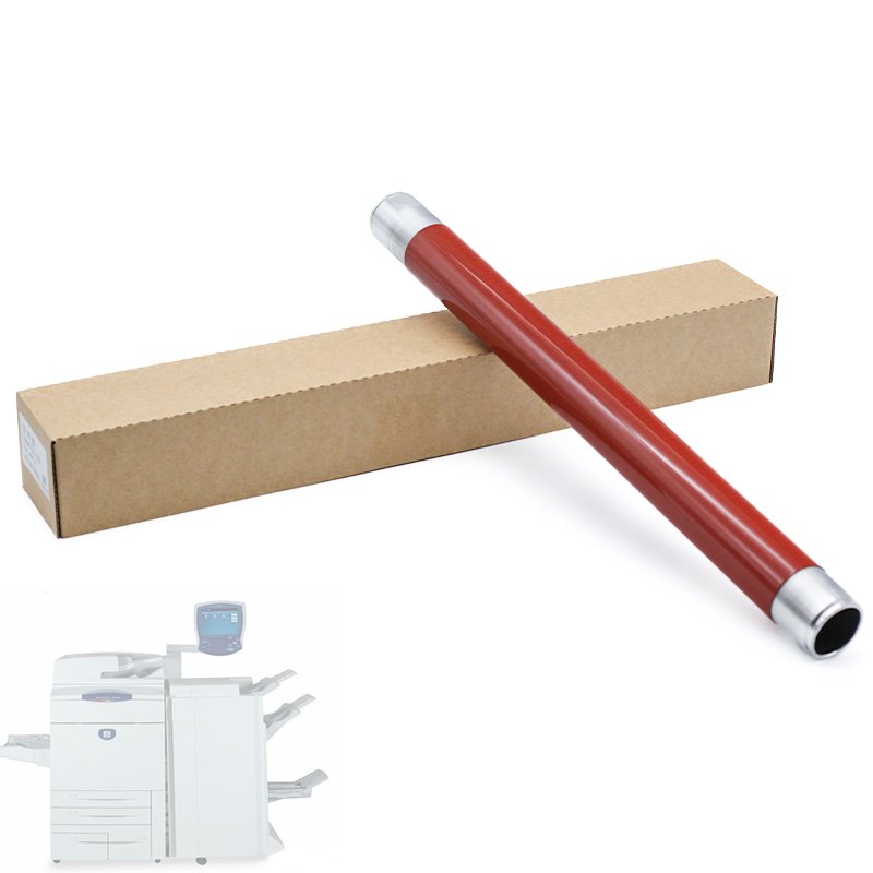 Copier Spare Parts Fuser Roller Patterned Heat Roller For Xerox WC7655 7665 7675 7755 7765 7775 5065 6550 Fixing Roller Assembly