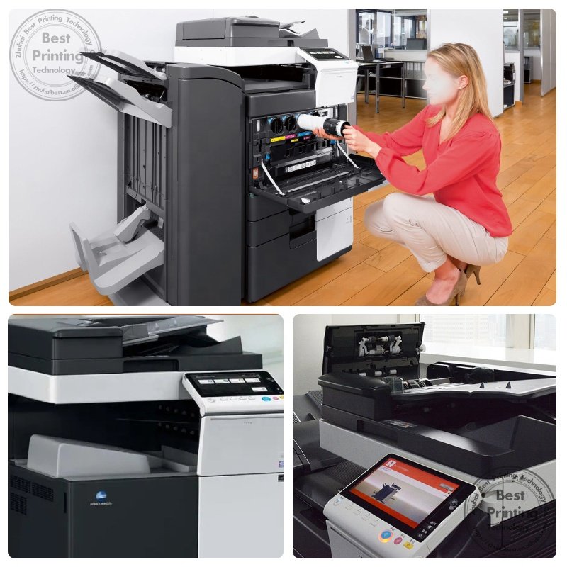 Used Refurbishment copier machine Konica Minolta bizhub C308/C368/C258 all in one printer scanner copier color laser