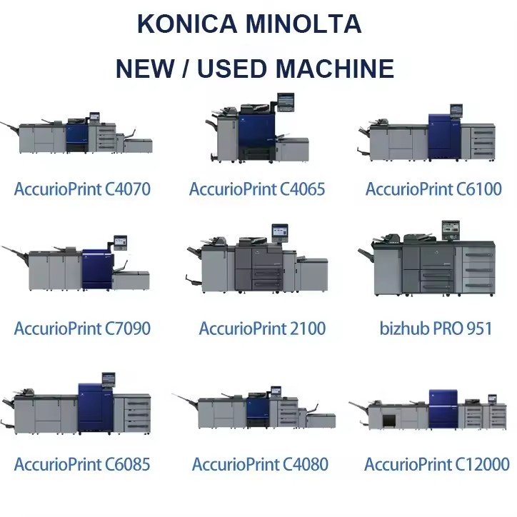 New / Used Konica Minolta Machine Printer Accuriopress C4070 C6100 C6085 C7090 C4065 C4080 C12000 konica minolta accuriopress