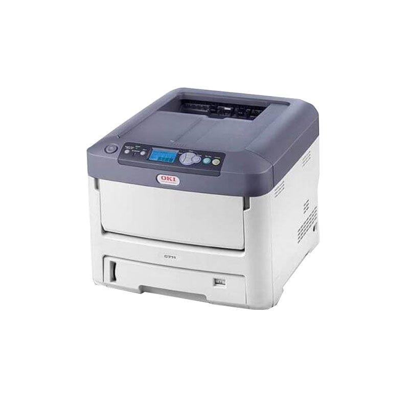 Refurbished small desktop color laser A4OKI C711 C712 printing product packaging box adhesive label sticker printer