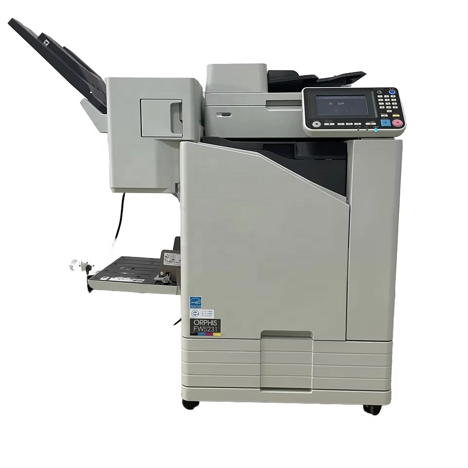 High Quality Used Riso Comcolors Fw5231 A3 Digital Printing Machine General Type Color Duplicateur Printer with Fax Option