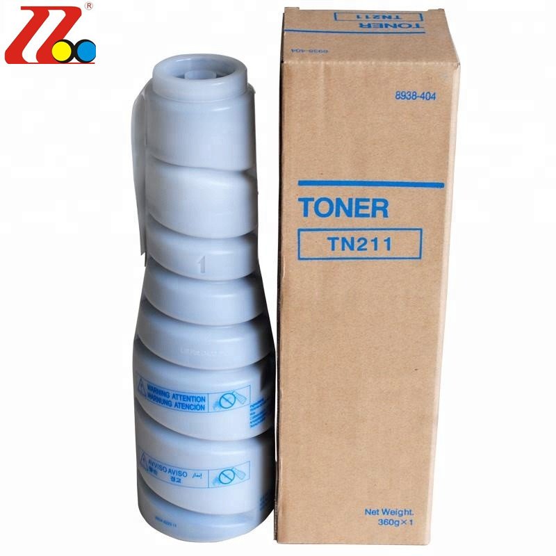 Compatible Black Refill Toner Cartridge TN-211 Toner Powder for Copier Printer Konica Minolta Bizhub 200 222 250 282 220 362