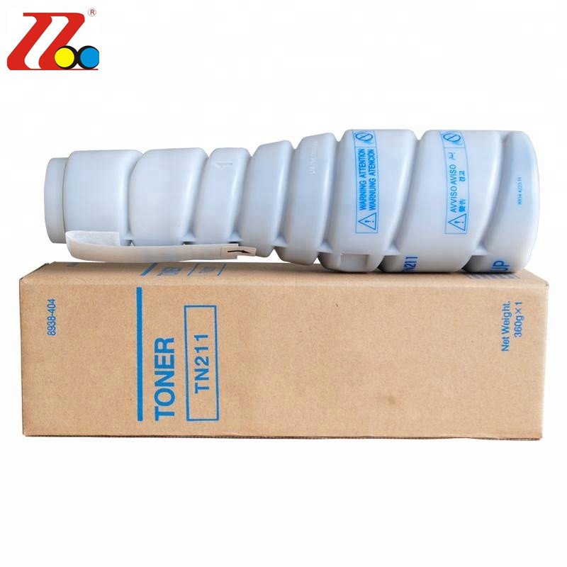Compatible Black Refill Toner Cartridge TN-211 Toner Powder for Copier Printer Konica Minolta Bizhub 200 222 250 282 220 362