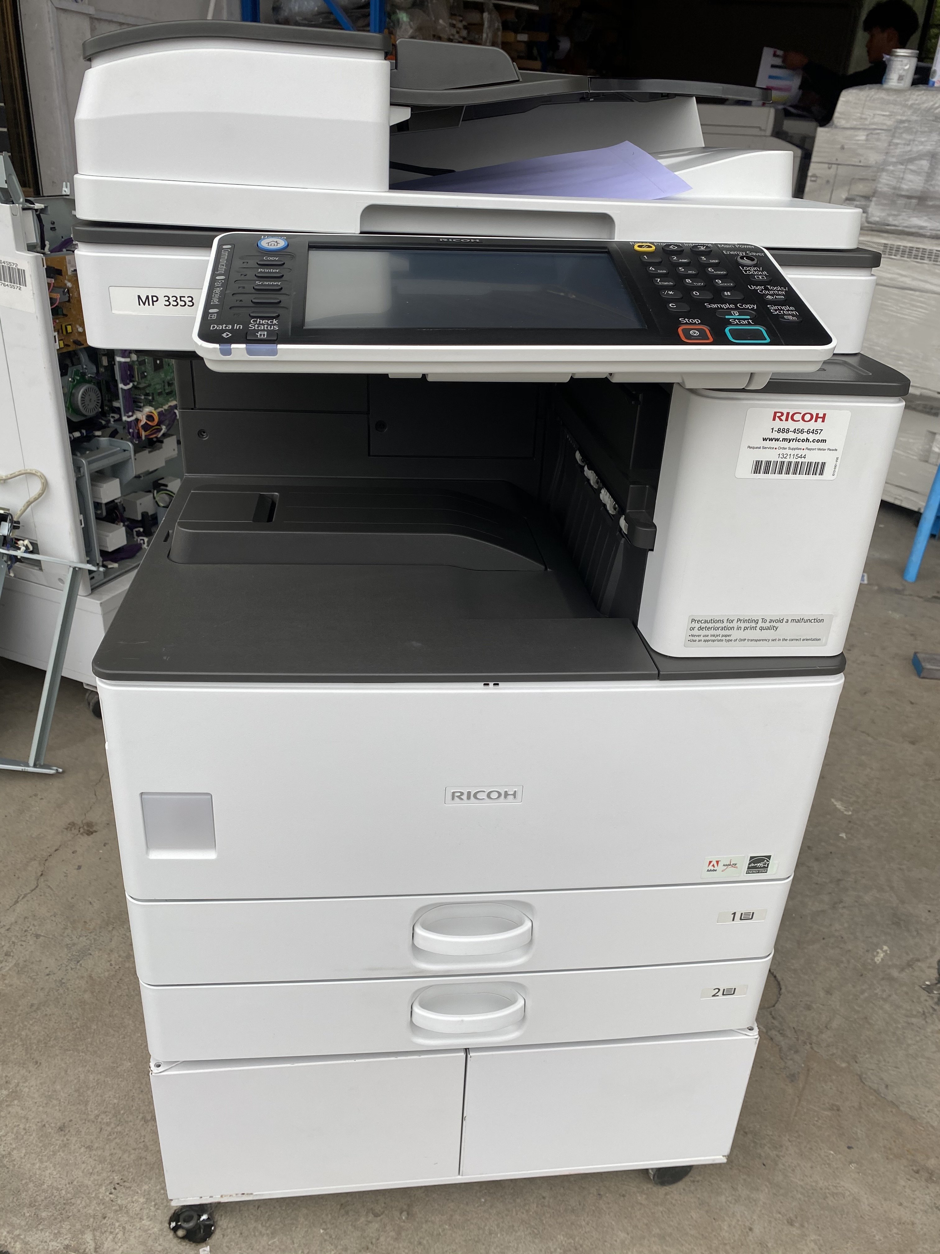 Refurbished A3 Ricohmp3353 black and white laser printing copier with color scanning function automatic double-sided