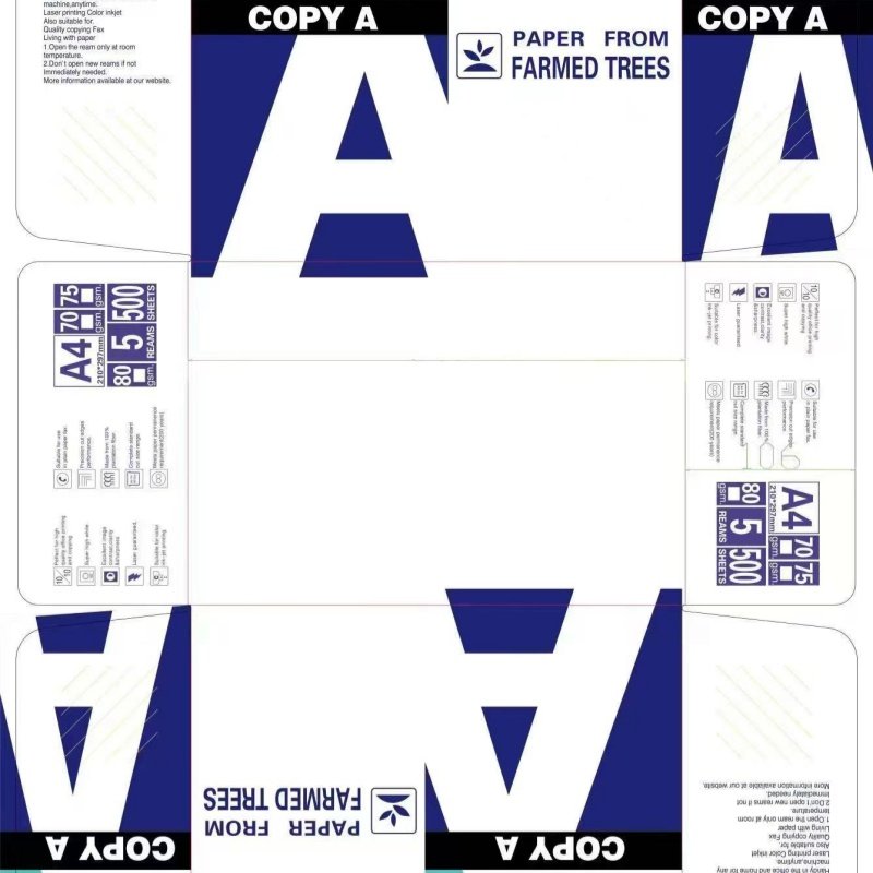 Wholesale Hard A4 Size 70 gsm Printing Photocopy Copier 500 Ream Sheets