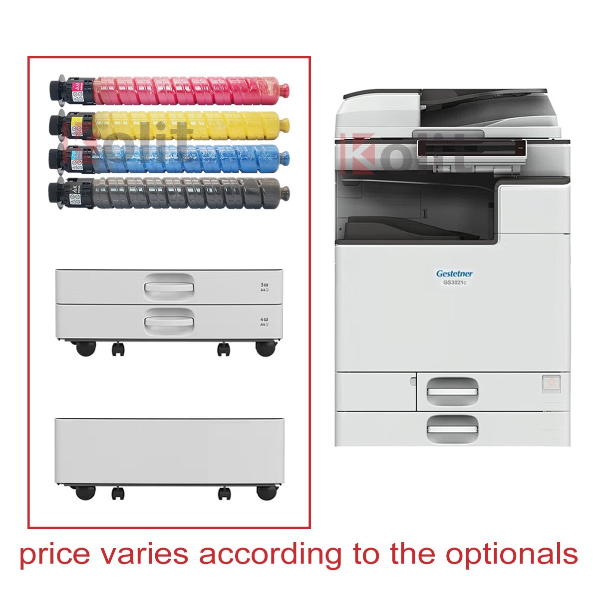 Brand New Customized Color Office printer scanner copier for Gestener GS3021C Multifunction a3 Copier Office Photocopier