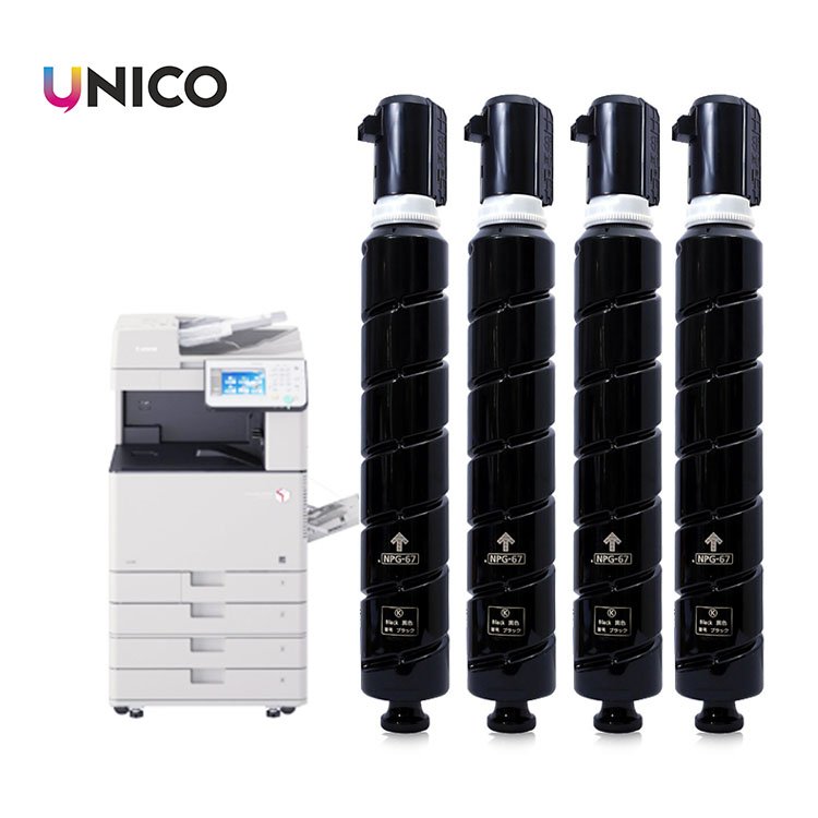 UNICO Compatible toner cartridge NPG67 Gpr-53 C-exv49 color toner for Canon C3325i C3330 C3320 C3320L C3320i Copier toner refill