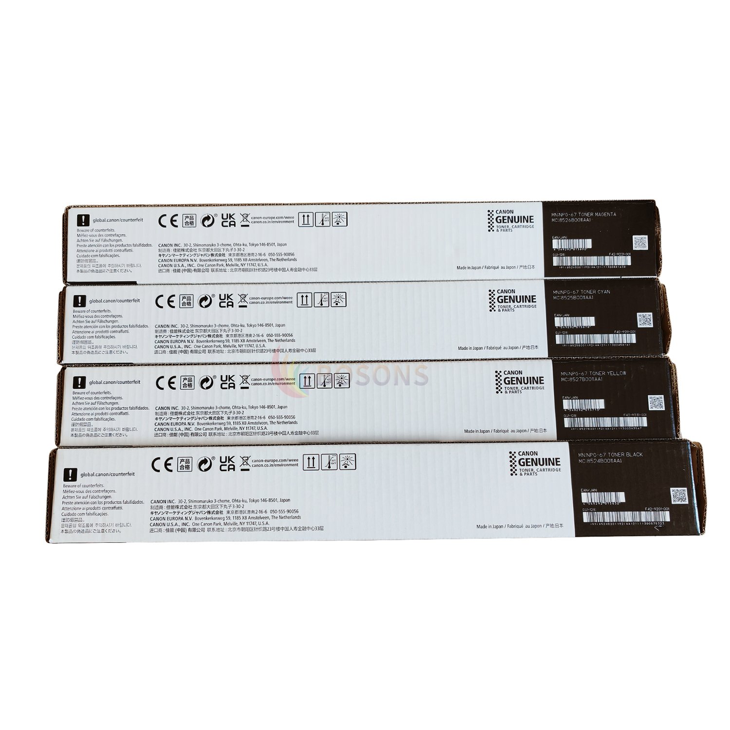 Original Canon NPG67 GPR53 C-EXV49 Toner For Canon iR-ADV C3120 C3020 C3025 C3320 C3325 C3330 C3520 C3530 Copier Toner Cartridge