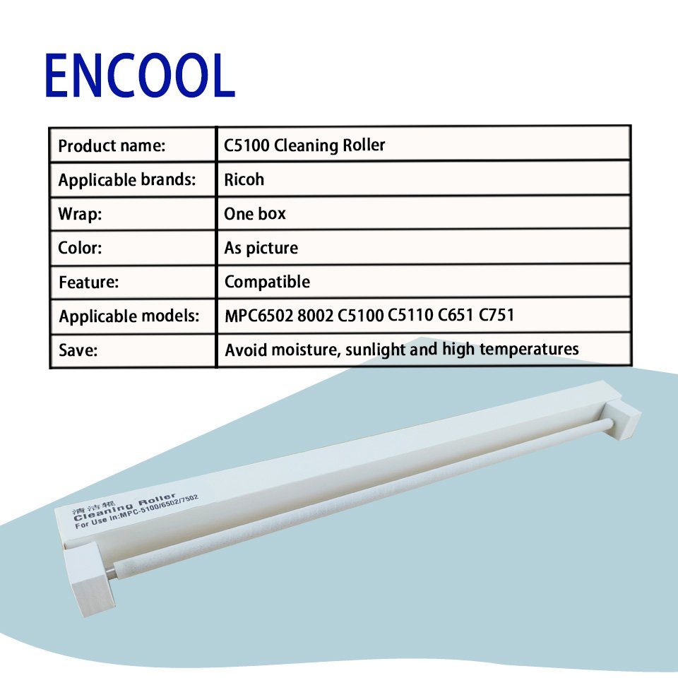 For Ricoh Compatible Cleaning Roller MPC6502 8002 C5100 C5110 C651 C751 Copier Parts