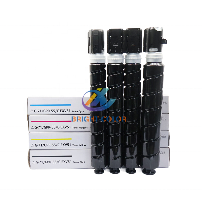 Small Capacity Color Toner Cartridge G71 GPR55 CEXV51 For Canon IR C5535 5540 5550 5560 Copier Spare Parts Sales Ace Cheap Price