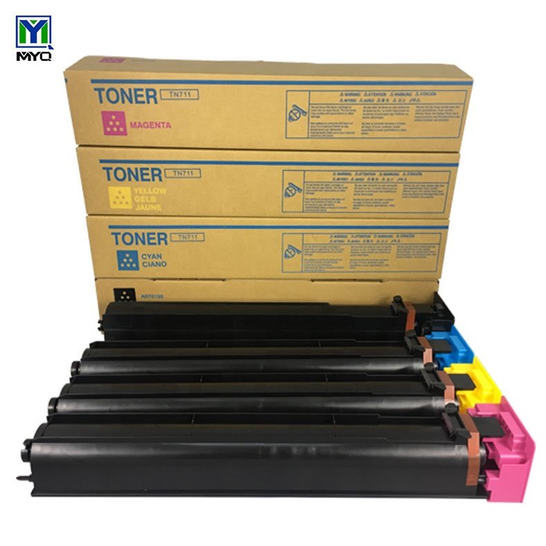 MYQ high quality compatible copier toner cartridge Konica minolta bizhub C654 C754 654 754 Tn-711 Tn711 Copier toner cartridge