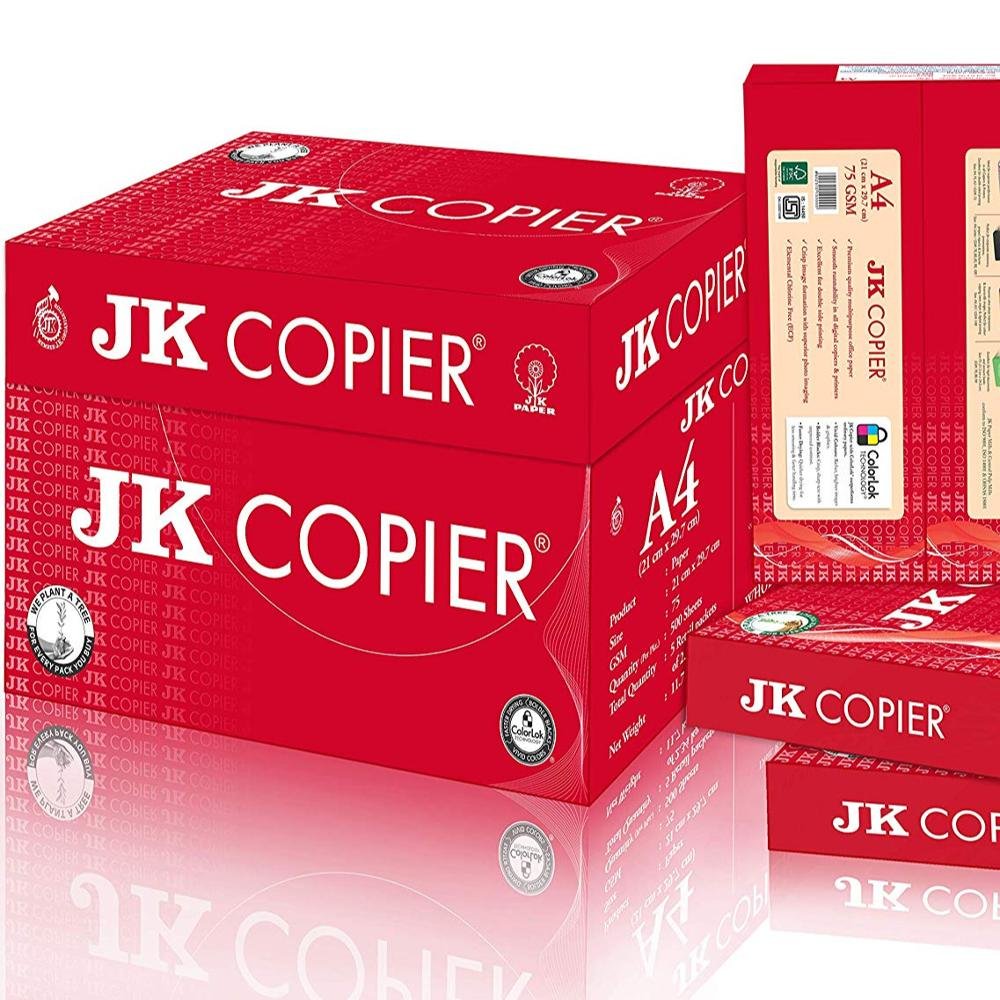 100% Premium Quality A4 Paper JK Price A4 size copy copier paper 80 gsm 70gsm