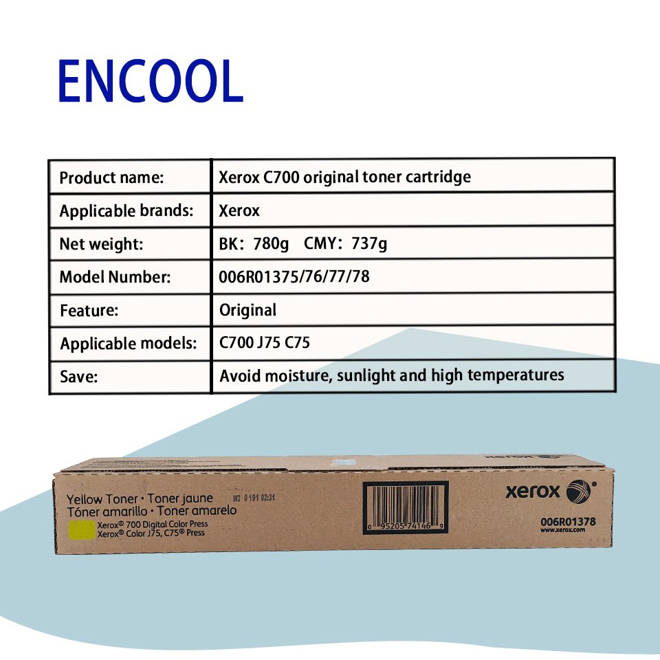 Ct202101 Ct202102 Ct202103 Ct202104 006r01376 006r01377 Original J75 C700 C75 Toner For Xerox Usa Version Toner cartridge