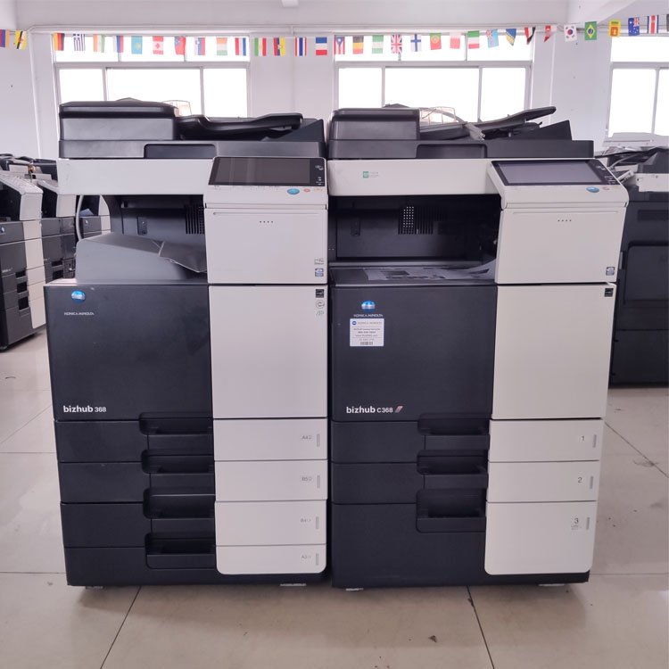 Cheap Good copiers Bizhub C368 used printers for Konica Minolta photocopy machine color printing machine