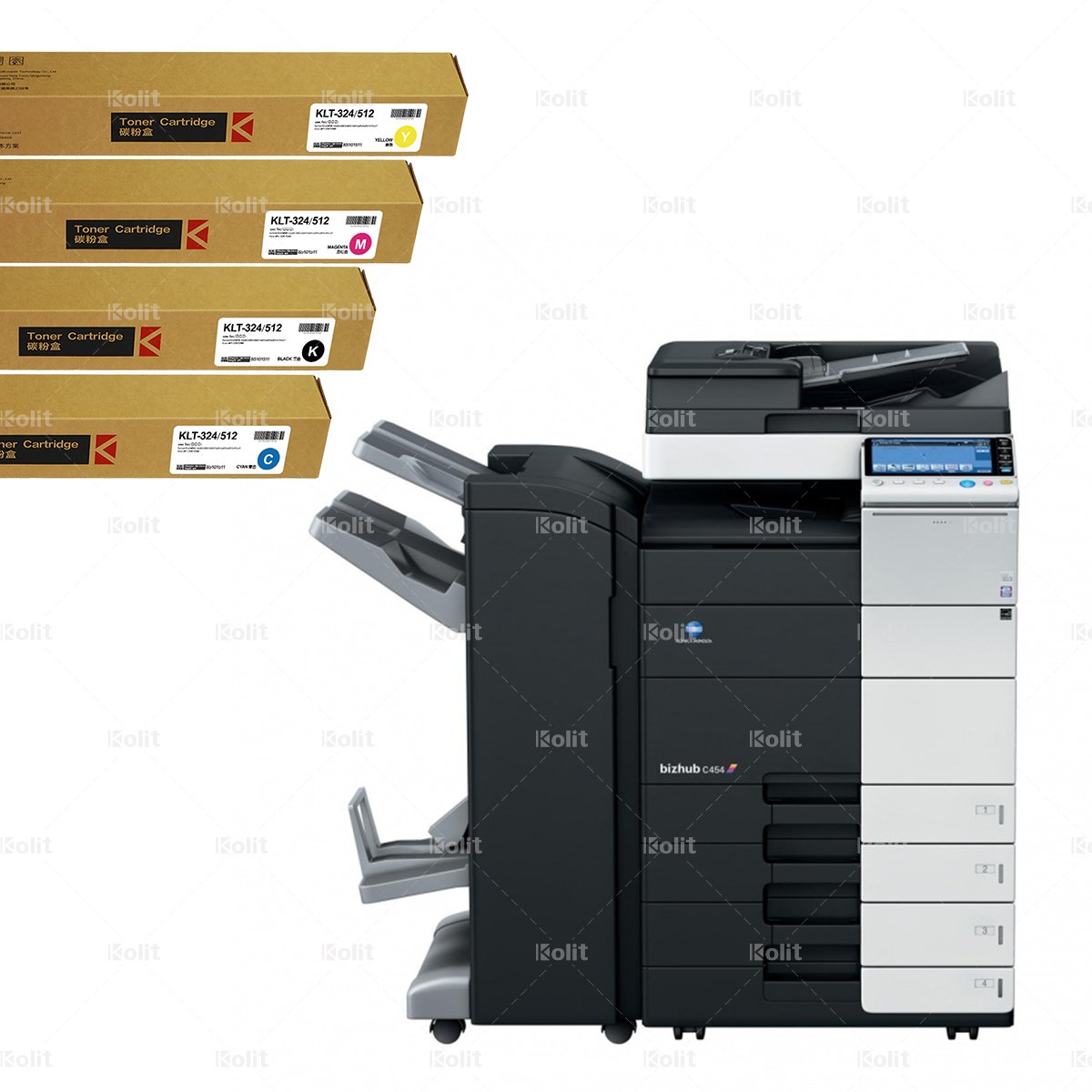 Laser Printer A3 Photocopy Printer Machine Konica Minolta Bizhub C454/454e Color Multifunction Refurbished Copiers