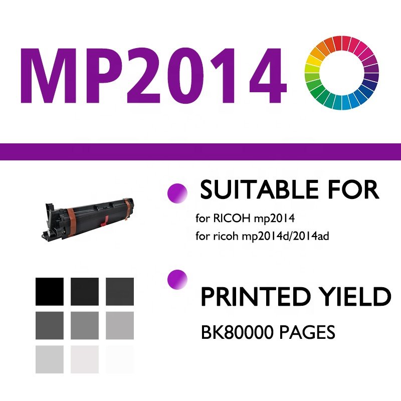 factory wholesale compatible MP2014 2014 Drum Unit for Ricoh Aficio 2014AD mp2014 mp2014d copier