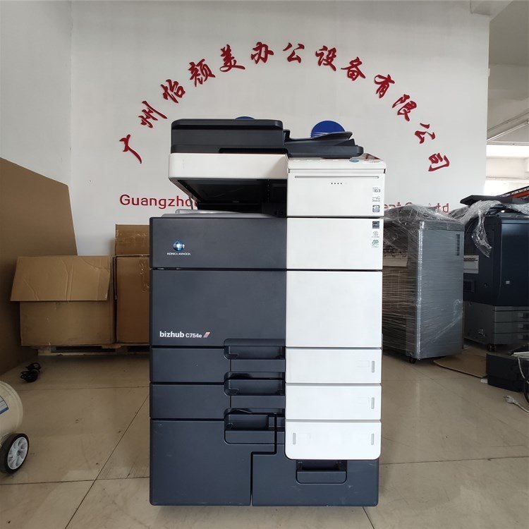 Color Copier Refurbishment Original Multi-function Konica Minolta bizhub C754 C754e Printer Copier Scanner Fax office Machine