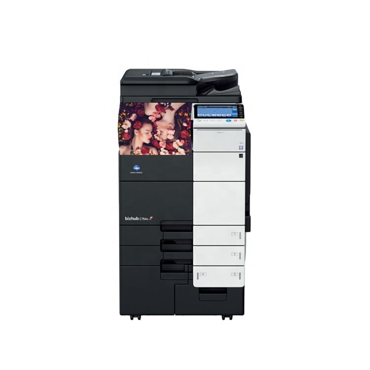 Color Copier Refurbishment Original Multi-function Konica Minolta bizhub C754 C754e Printer Copier Scanner Fax office Machine