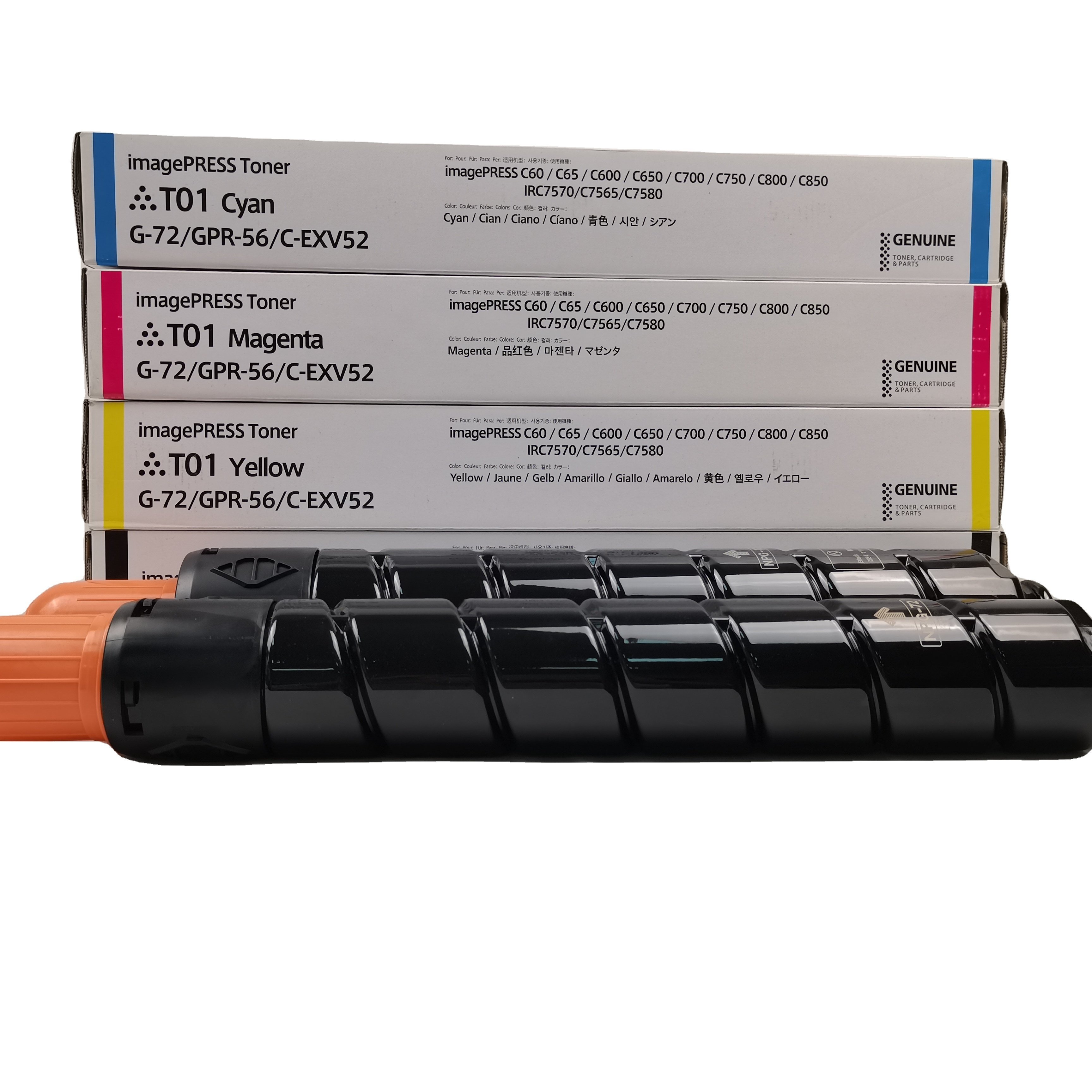 Toner Canon T01 GPR56 C-EXV52 NPG72 Toner Cartridge for Canon imagePRESS C60 C65 C600 C650 C700 C710 C750 C800 C850 Copier