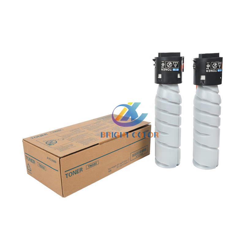 280g TN222 China Supplier Copier Spare Parts For Konica Minolta Bizhub216 236 266 306 306i 206i 226i 246i Black Toner Cartridge