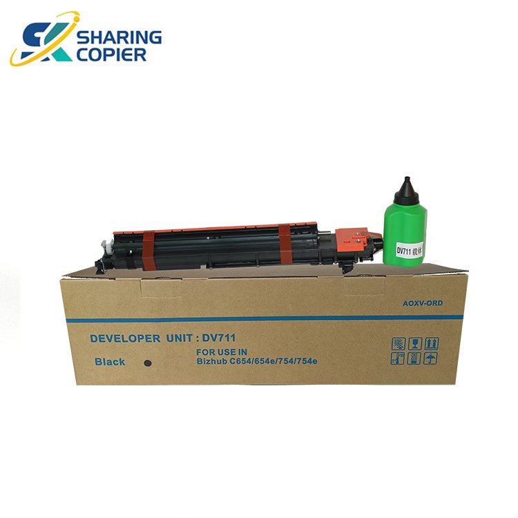 Best selling Remanufactured Copier Developer Unit DV-711DV711 For Use In Konica Minolta Bizhub C654/C654e/C754/C754e