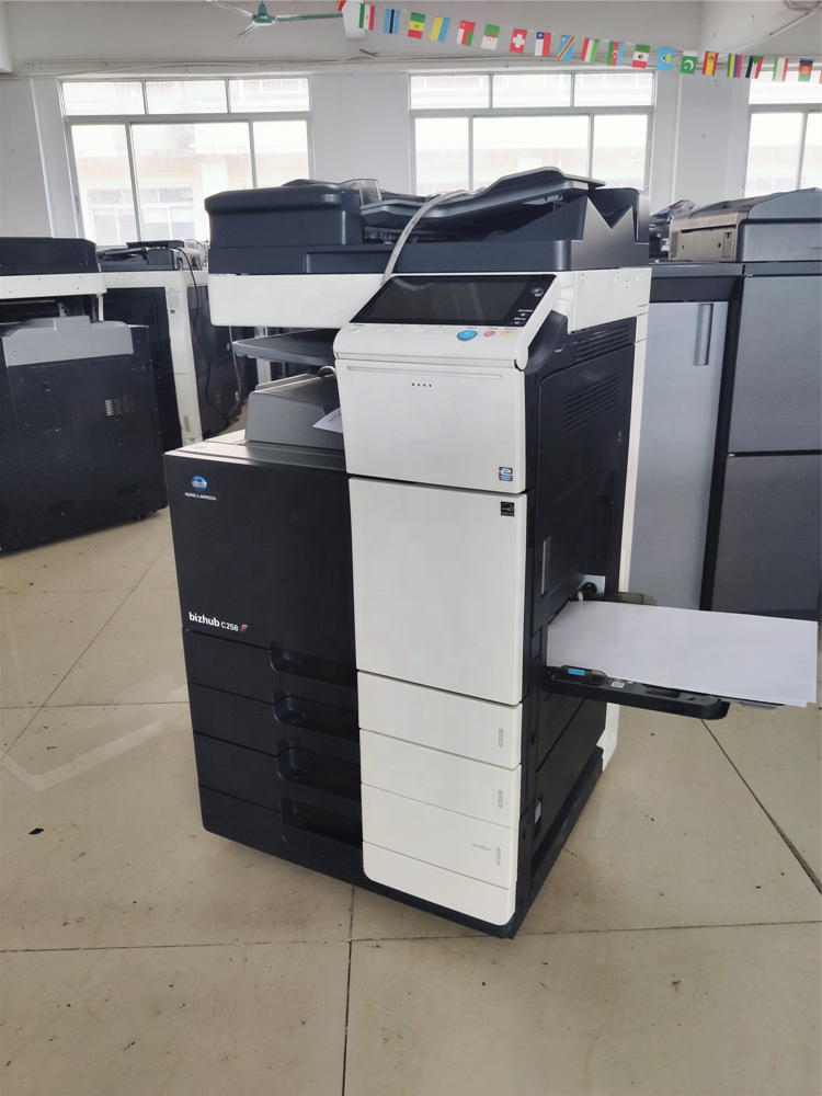 Hot sell Office copiers Bizhub c258 c368 c308 used printers for Konica Minolta photocopy machine color printing machine