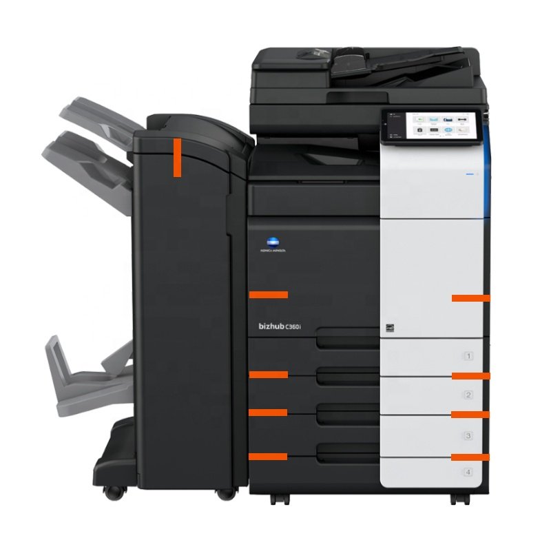 used copiers and printers color laser printer with scanner and copier Konica Minolta bizhub C360i C300i C250i C450i C550i