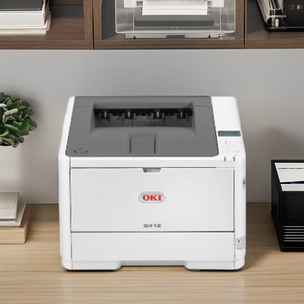 Used oki b412 B432 home commercial desktop office black and white printer