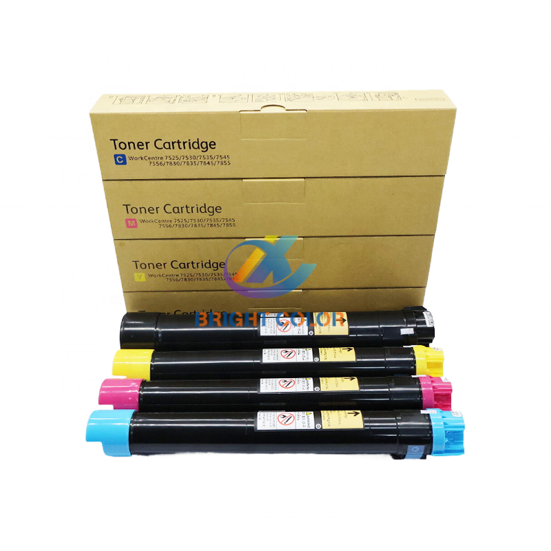 WC7525 Color Toner Cartridge Cost effective Long Life For Xerox WorkCentre 7525 7530 7535 7545 7556 7830 Copier Spare Parts
