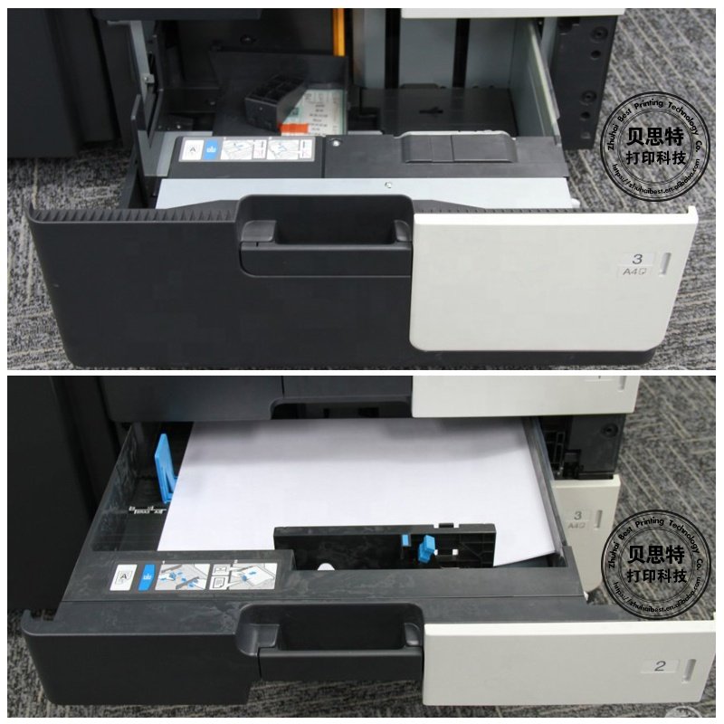 all in one printer scanner copier Konica Minolta bizhub 454e 554 364 284e 224 B/W laser used printer with scanner and copier