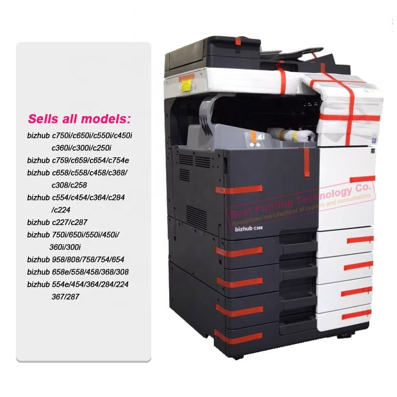 Konica Minolta bizhub C454e 554 364 754 368 658 558 458 367 287 958 808 750i 360i used copier printer scanning multifunction
