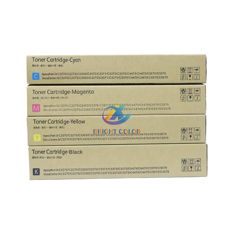 Compatible Color Toner Cartridge IV3370 V3375 For Xerox ApeosPort IVC 2270 C2275 C3300 C3370 C3371 C3373 Copier Spare Parts