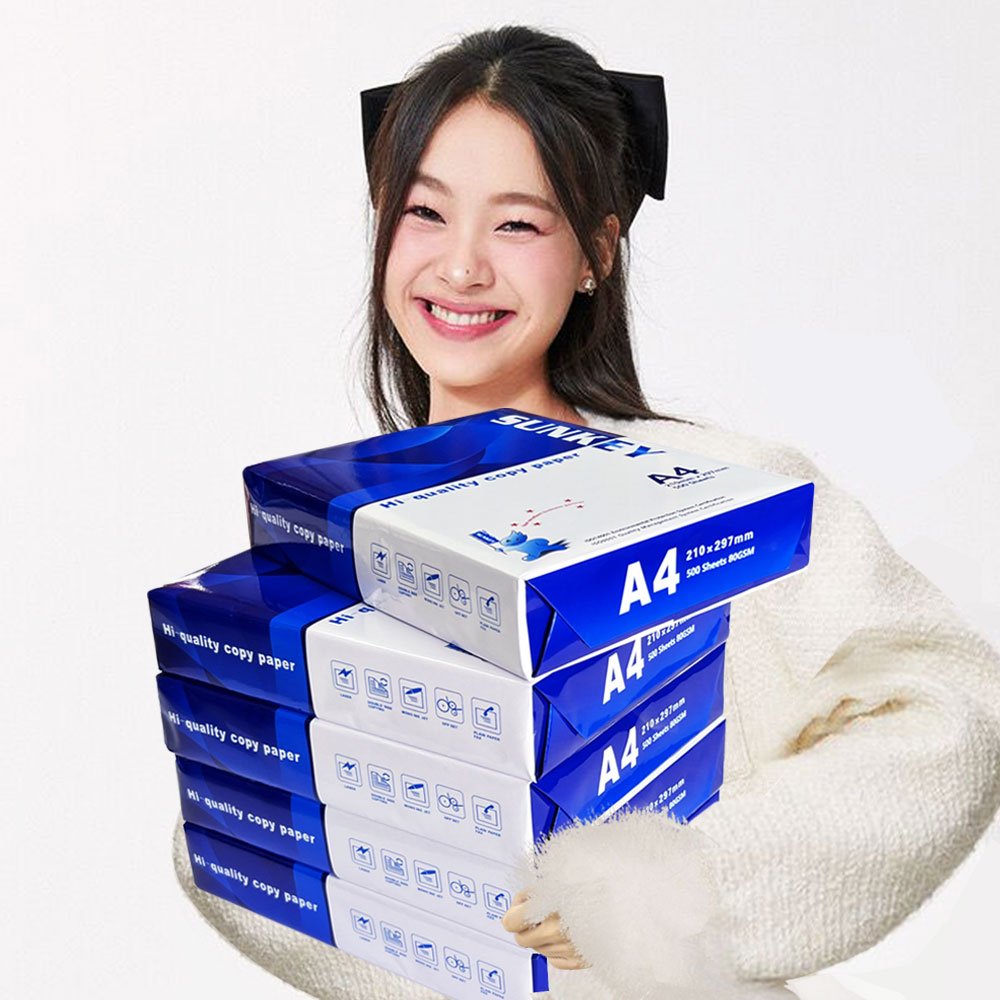 Source Manufacturers OEM 70GSM 75GSM 80GSM 100% Pulp Paper Copier 500 Sheets/Ream - 5 Reams/Box Copy Paper