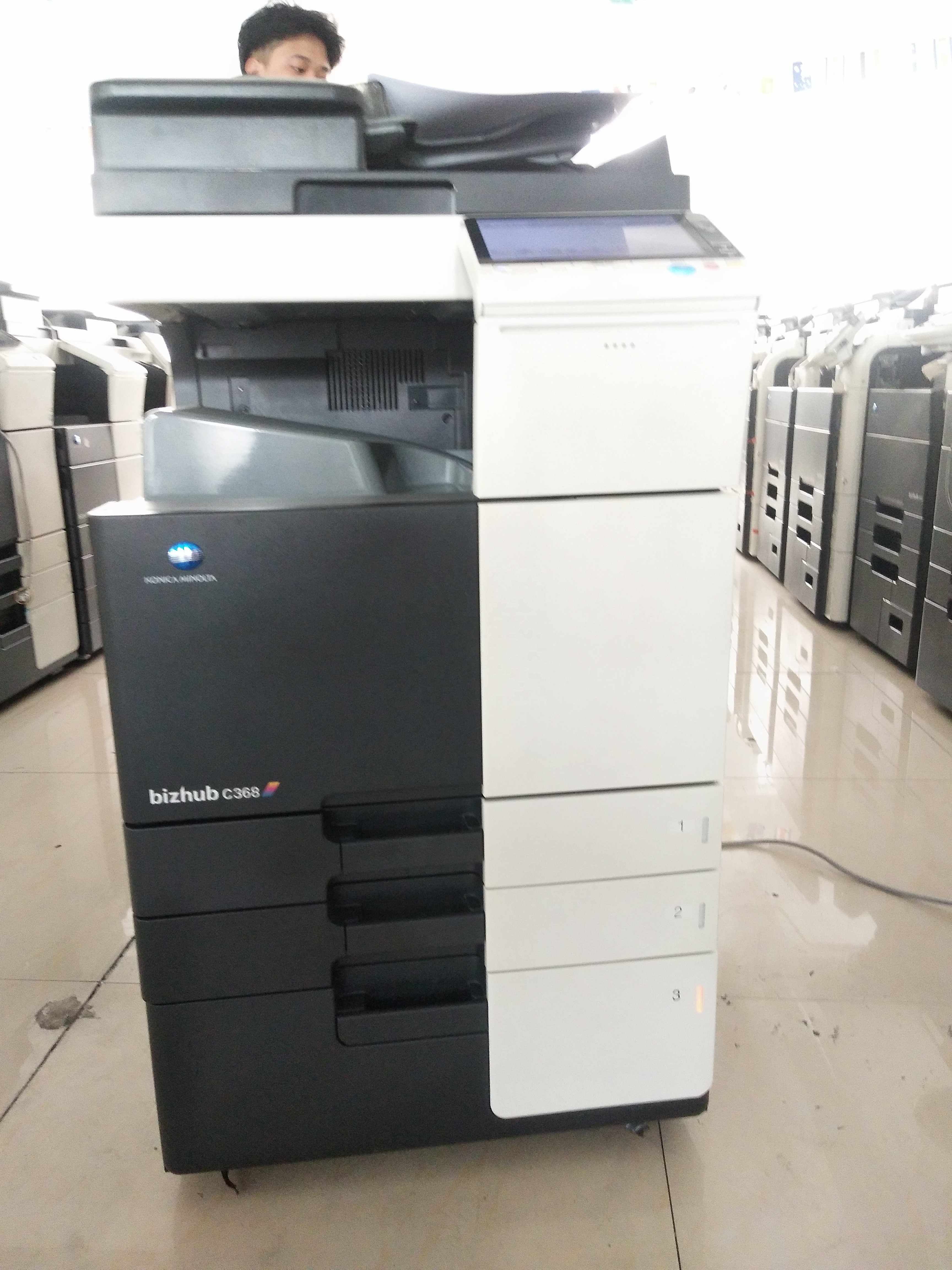 Photocopy machine photocopier konica minolta bizhub C308 c368 copier scanner printer fotocopiadora photostat