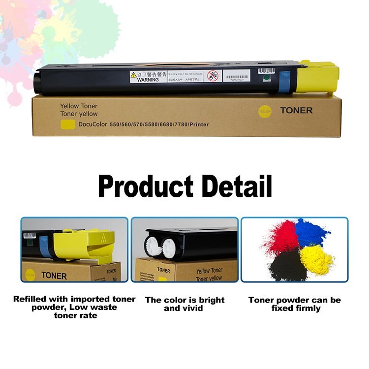 Hot sales toner Color C560 toner cartridge compatible for xerox c70 DocuCentre IV C5580/6680/7780 High quality copier toner