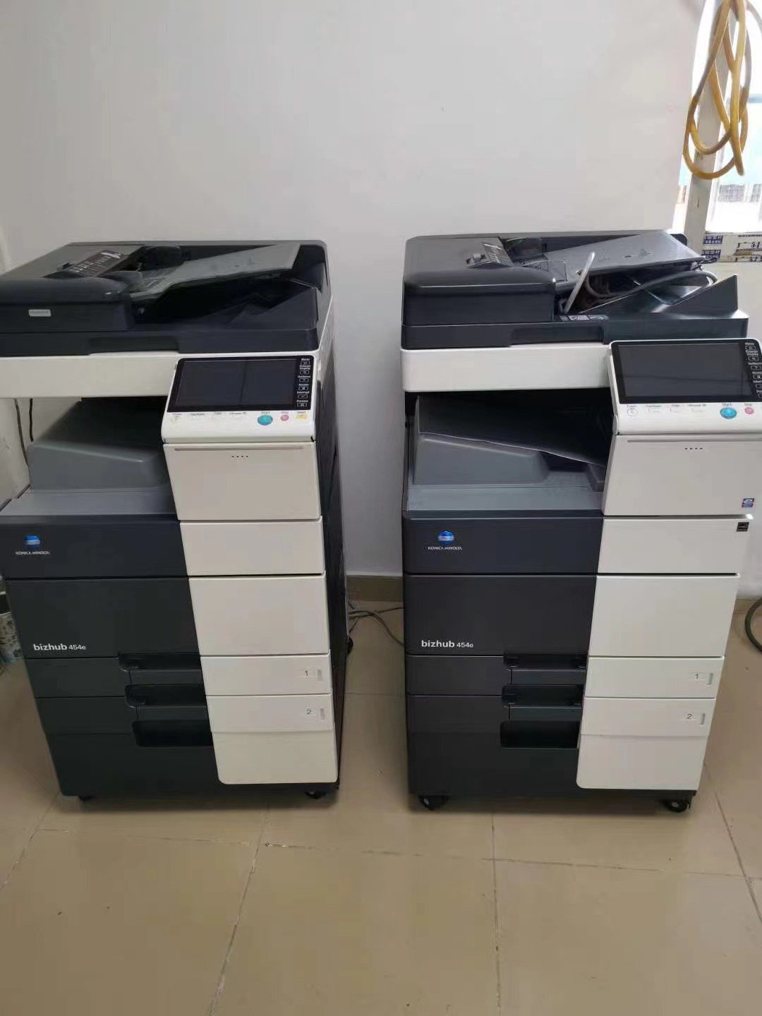 Printer Scanner And Photocopy Machine Used Konica Minolta BH364 C454 C454e Monochrome Printers Black For A4 Paper 80gsm