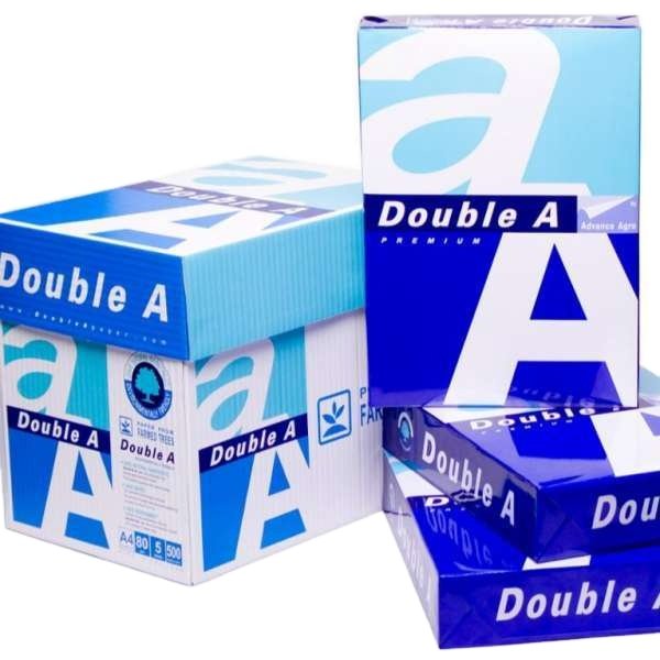 Grade A White 75 80 Gsm DoubleA Office Printing Offset A4 Size Rim Ream Sheet Copier Bond Paper Copy Paper