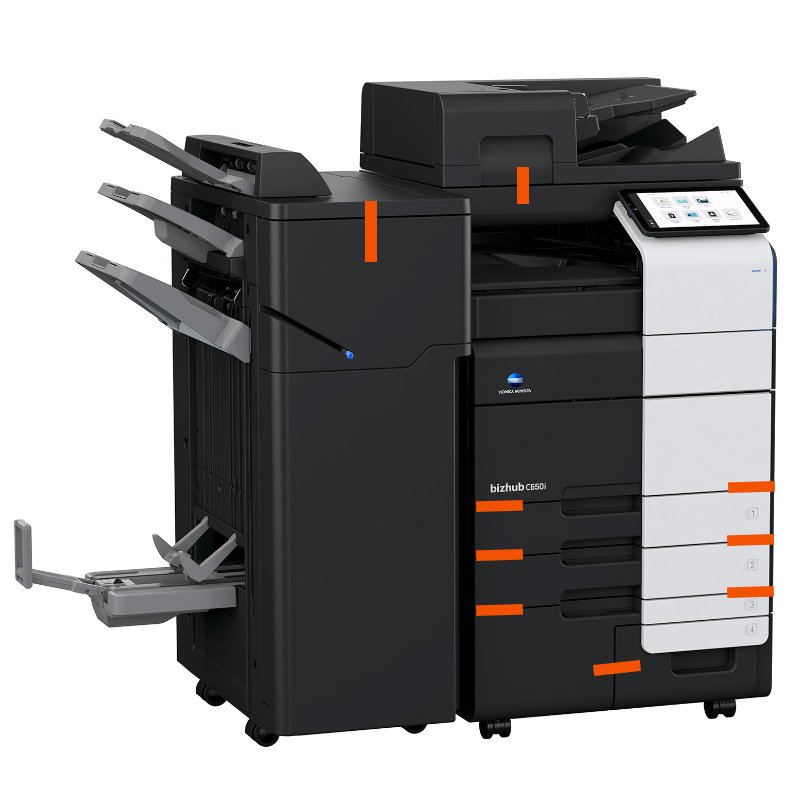 95% new Used color laser photocopier konica minolta bizhub C360i C450i C550i C650i C750i copier printers copiers print machine