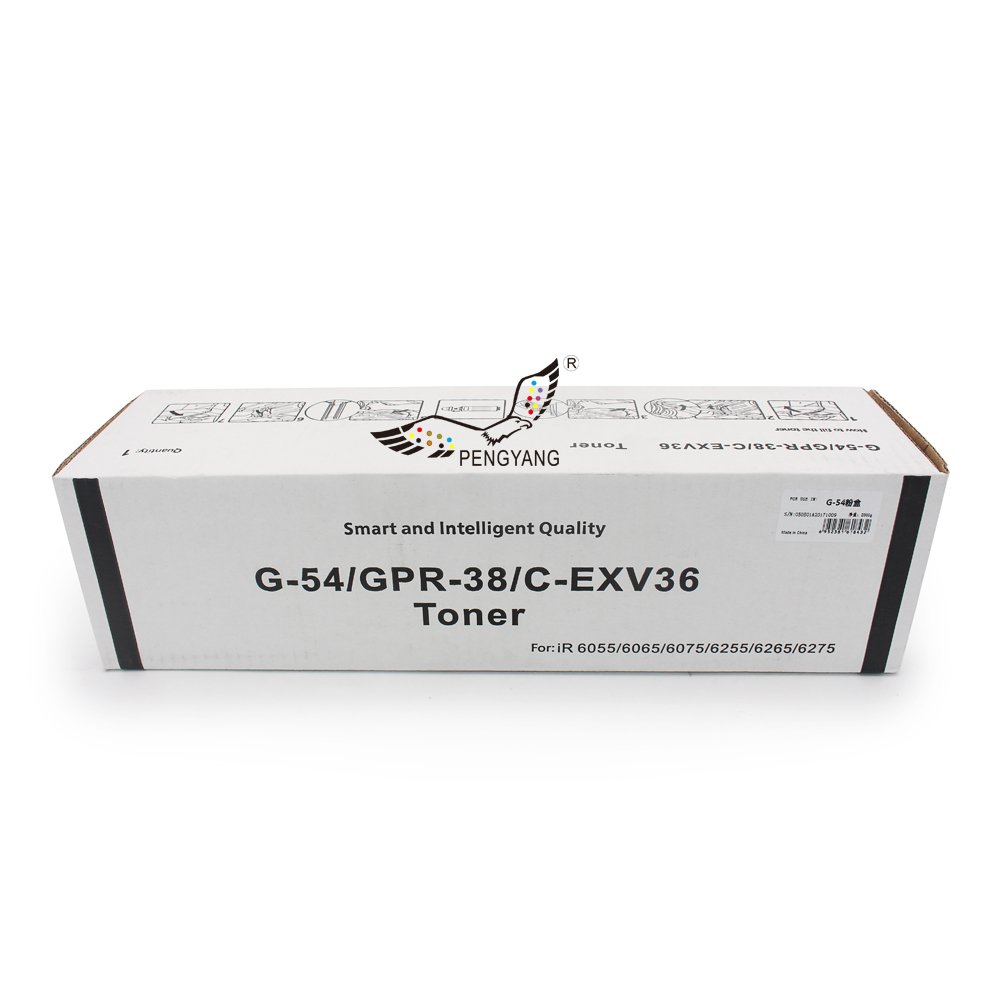 HIGH VOLUME CAPACITY Black toner cartridges refill powder G-54 GPR-38 C-EXV36 Copier model for Canon copier machines