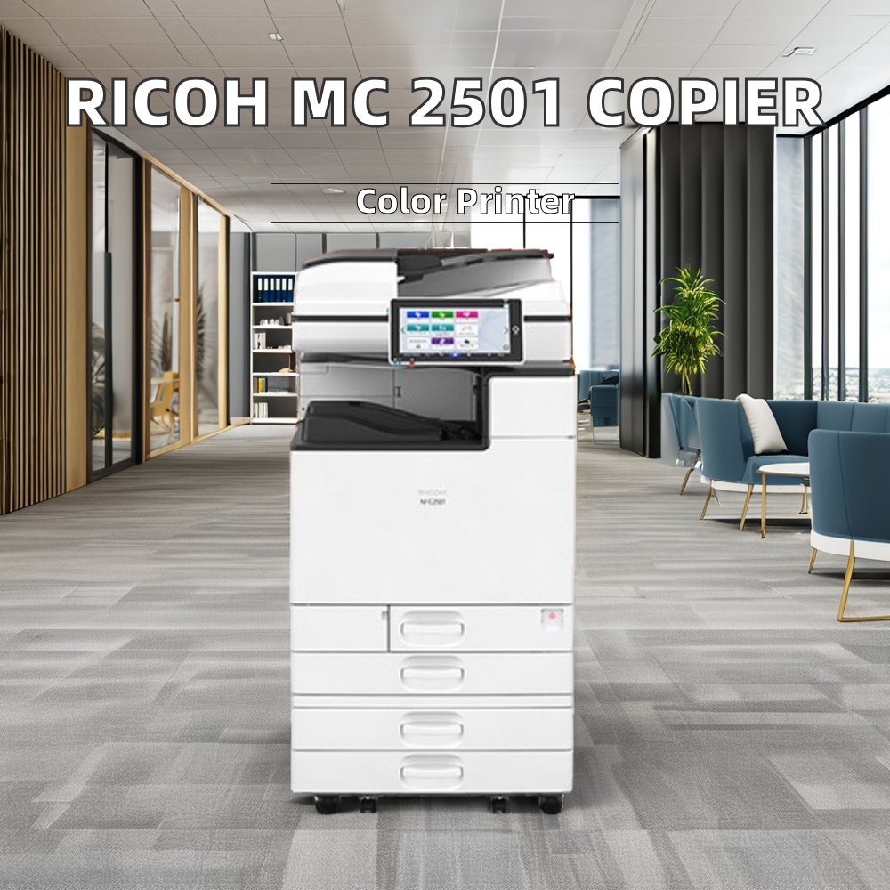 Used Ricoh MC2501 Portable Office Laser Printer A3 Photocopy Machine Copier with A4 Paper Size and Fax Option