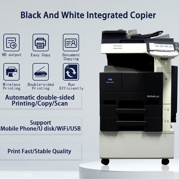 Home Study Office copiers print machine Used Photocopy Machine for Konica Minolta BH363